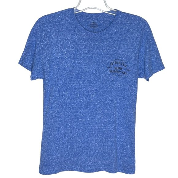 O'Neill T Shirt Mens‎ Small Blue White Stripe Surf Supply Co Surfing Streetwear - Picture 1 of 5